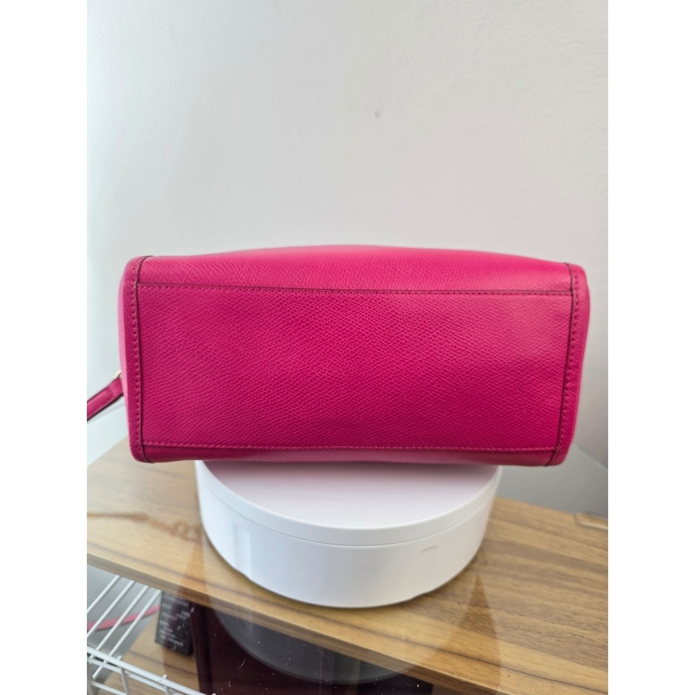 Coach Bennett Mini Satchel Pink Crossgrain Leather Crossbody Bag F33329 - Picture 5 of 16